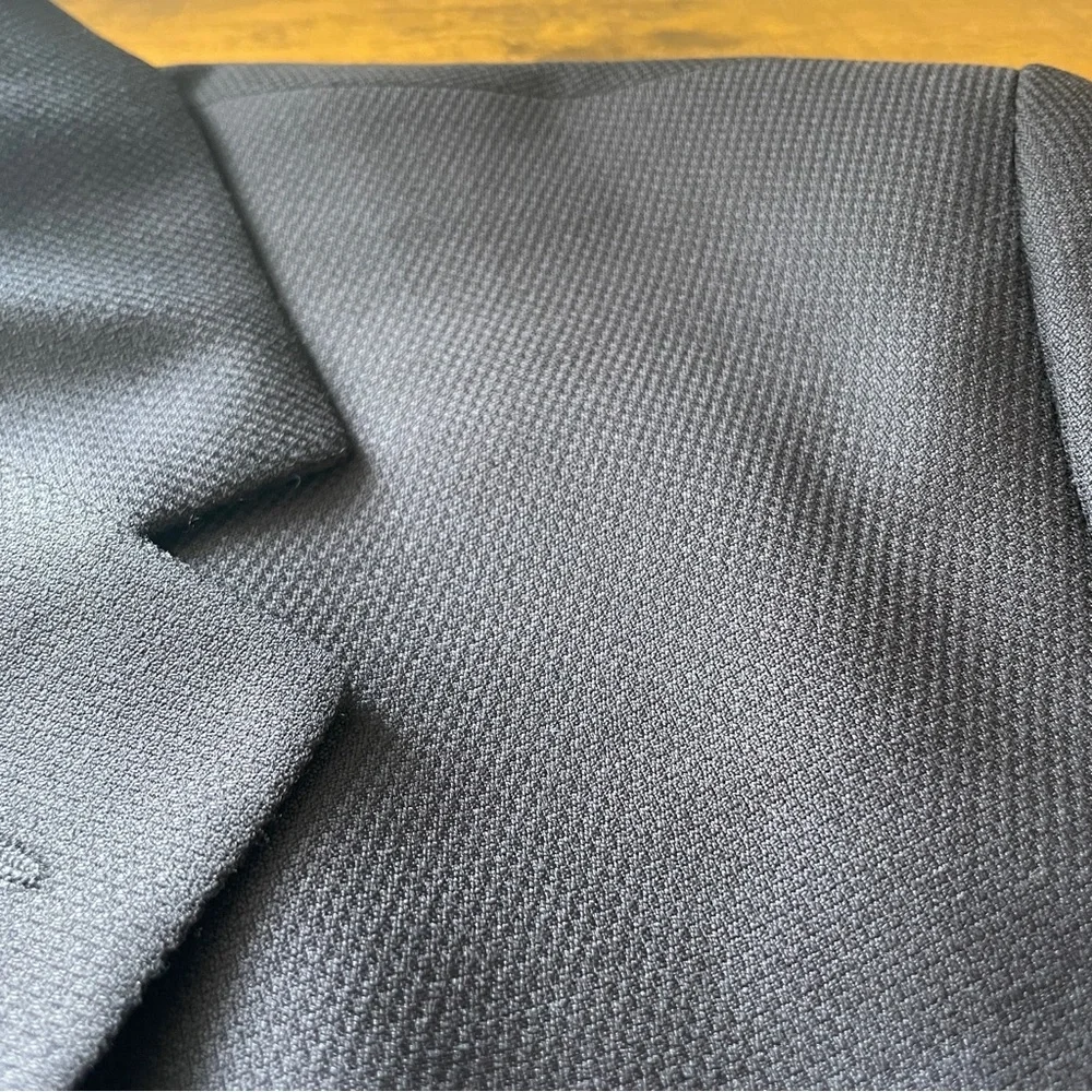 Zino Vintage Men’s Wool Blazer Navy Blue 44 L Made In Italy Some Wear As Picture